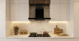 Modern kitchen chimney in Pakistani modular kitchen — T-shape range hood Karachi Lahore