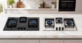 Best 3 burner built-in gas hob price in Pakistan 2026 black glass and stainless steel