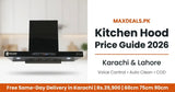 Kitchen hood price in Pakistan 2026 — Thunder T-Shape voice control auto clean range hood Karachi Lahore