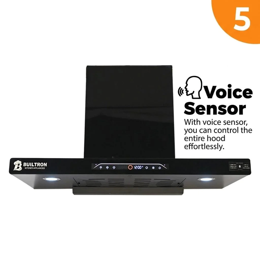 Range Hood Thunder T-Shape | Voice Control & Auto Clean | 60cm 75cm 90cm