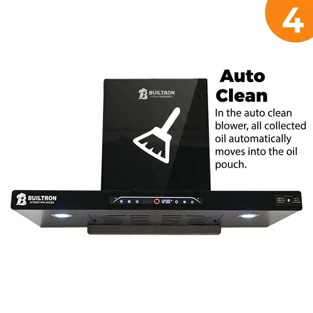 Range Hood Thunder T-Shape | Voice Control & Auto Clean | 60cm 75cm 90cm