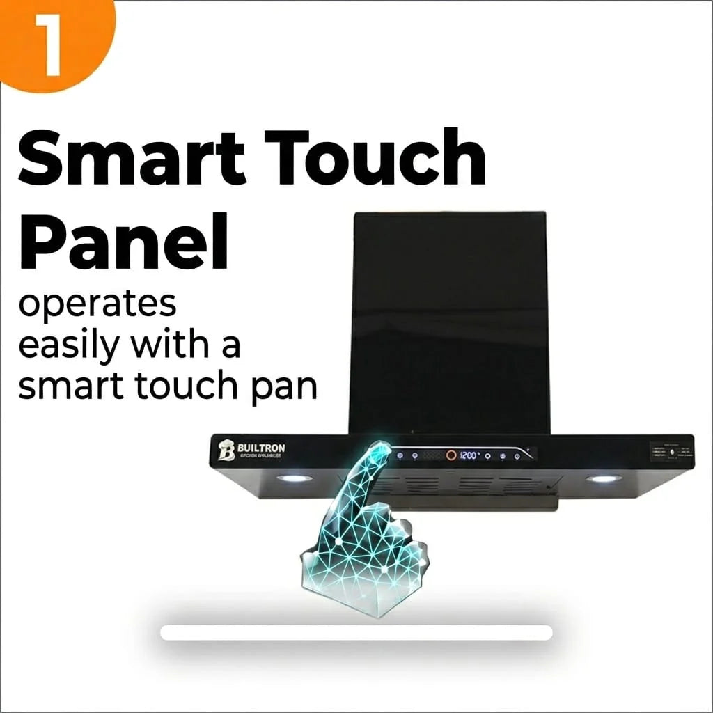 Range Hood Thunder T-Shape | Voice Control & Auto Clean | 60cm 75cm 90cm