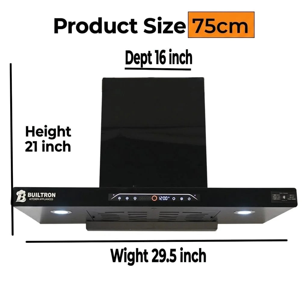 Range Hood Thunder T-Shape | Voice Control & Auto Clean | 60cm 75cm 90cm