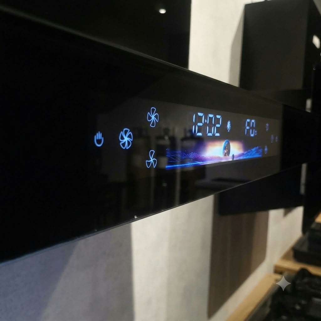 Black T-Shape Kitchen Hood – Smart & Premium Kitchen Ventilation
