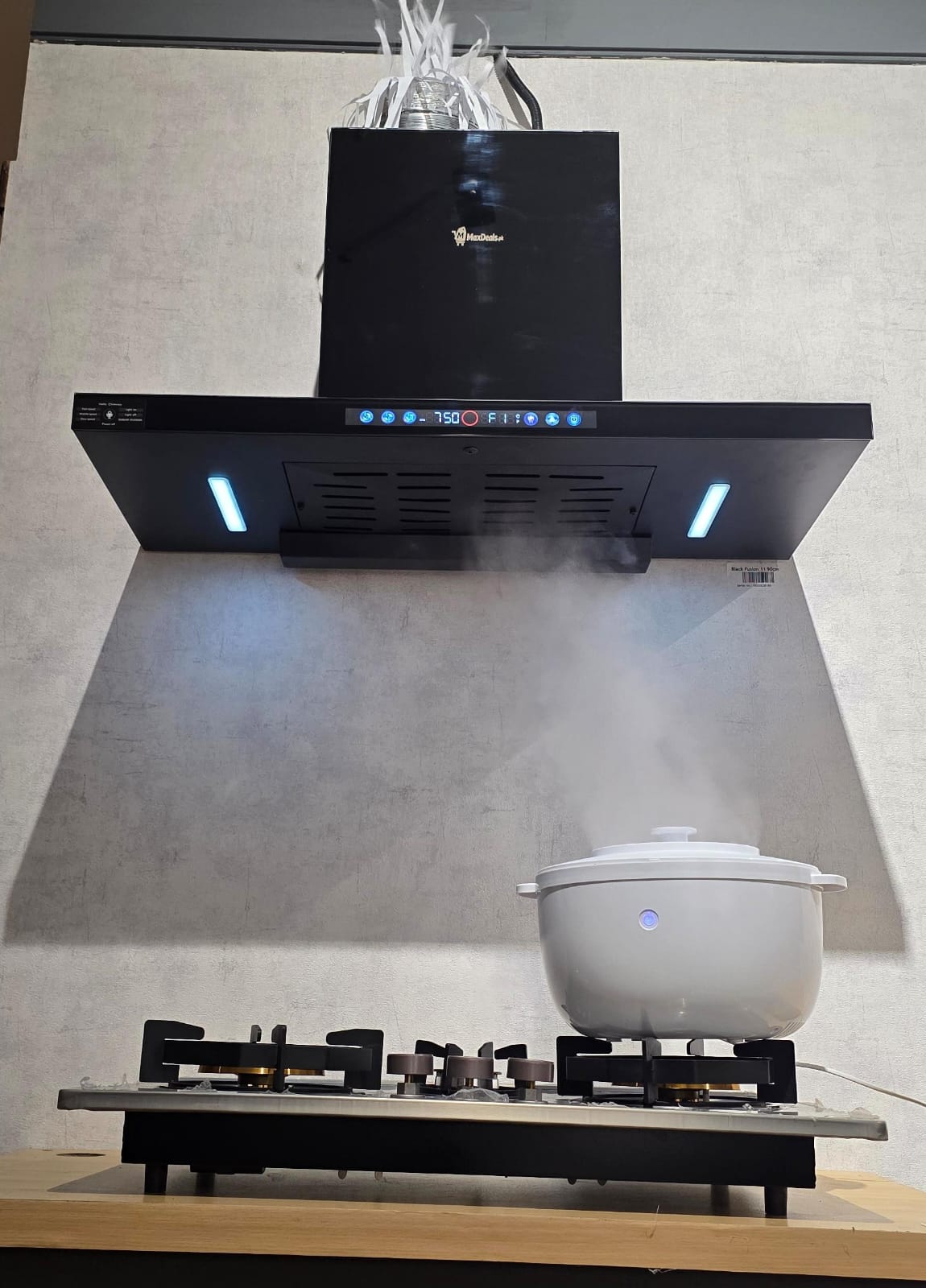 Black Fusion 11 Hood | Exchange Offer – Save Rs.10,000 | Auto Clean Kitchen Chimney