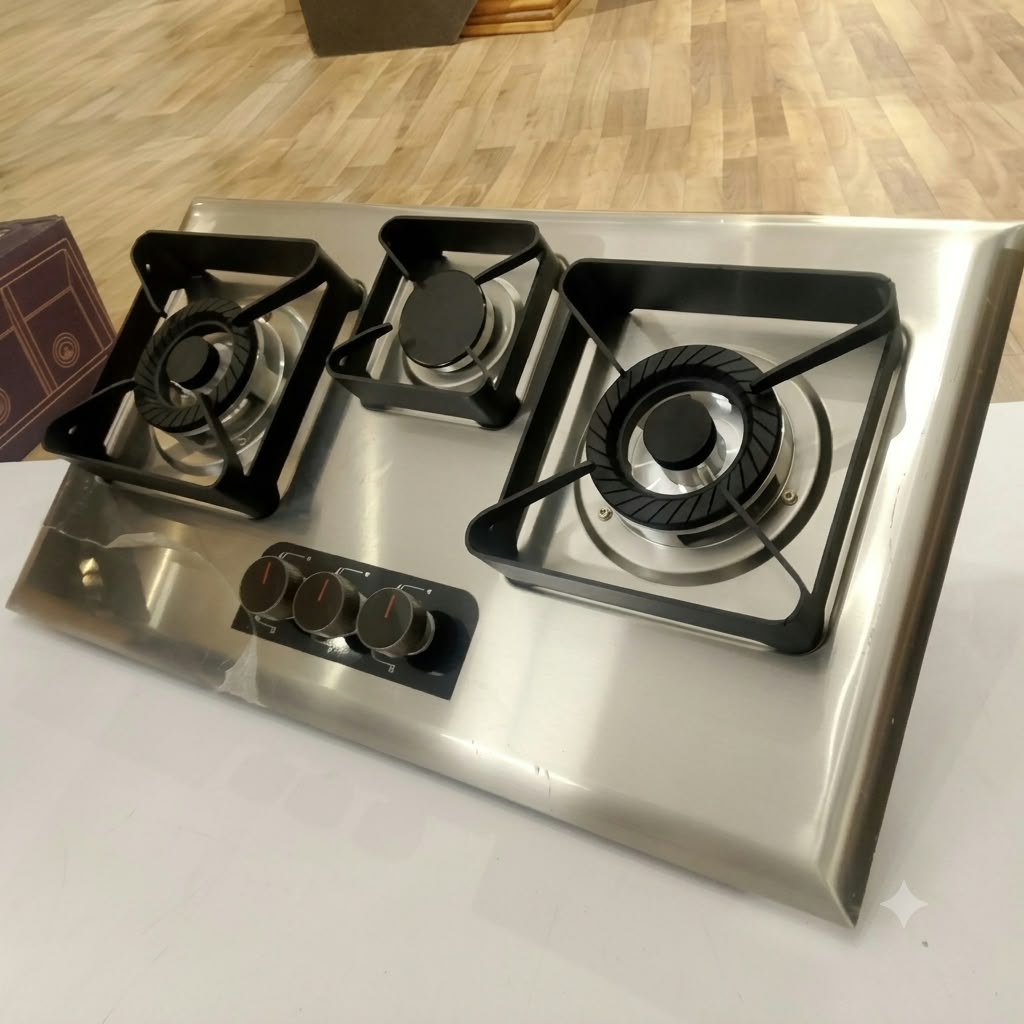 blue 11 stainless steel hob  premium built In gas hob
