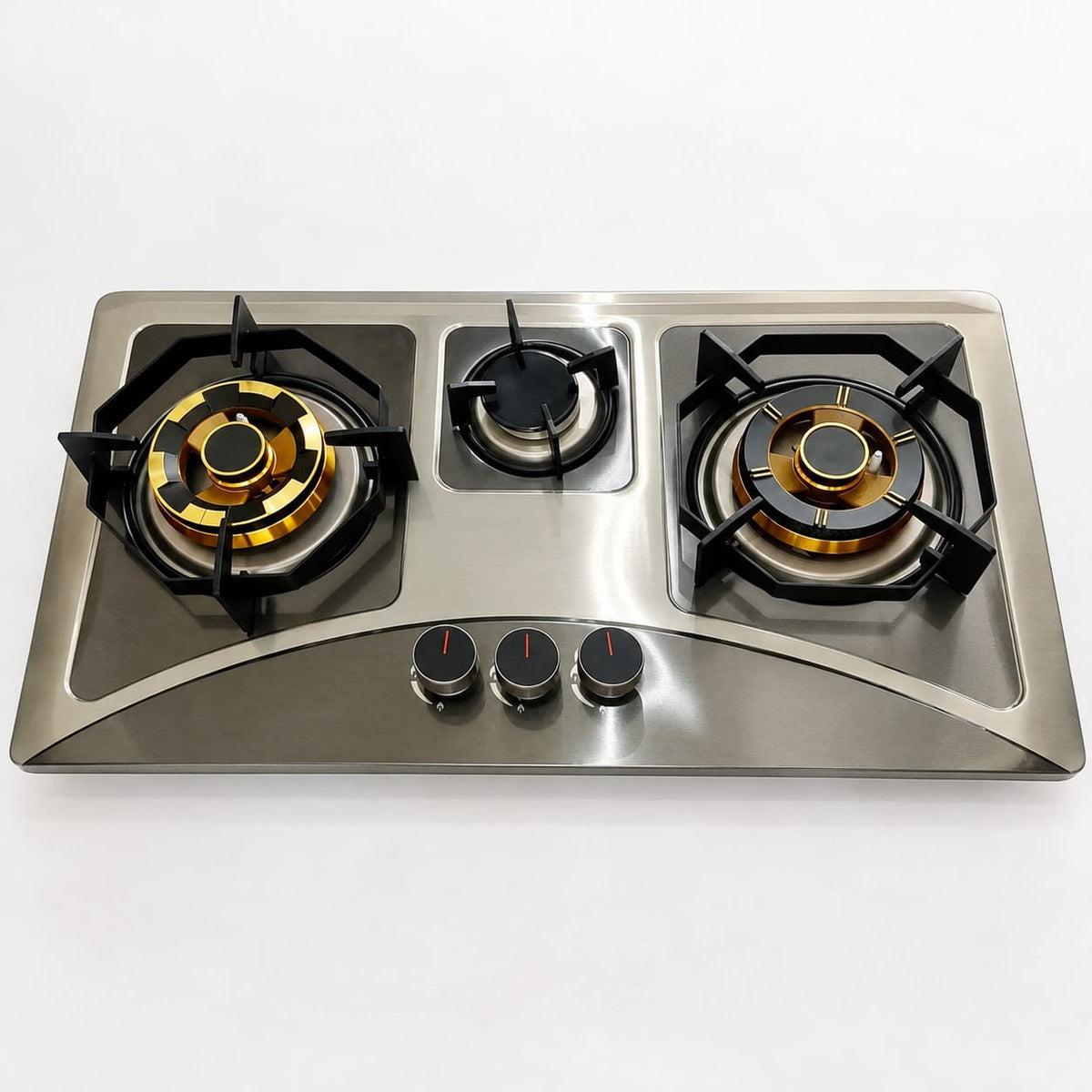 Premium Stainless Steel Gas Hob B-03 – Built-In & Tabletop