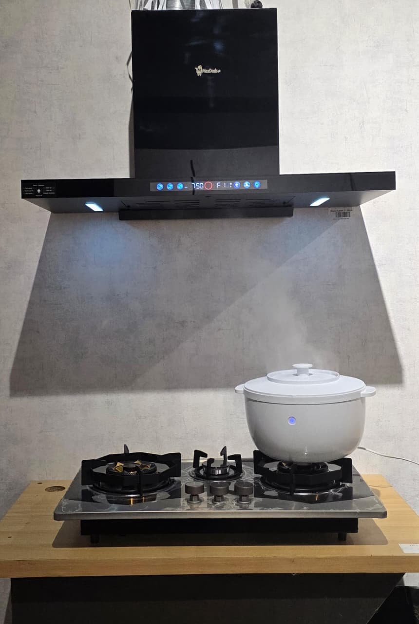 Black Fusion 11 Hood | Exchange Offer – Save Rs.10,000 | Auto Clean Kitchen Chimney