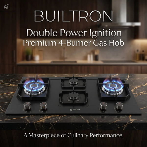 Builtron 4B-11 premium 4 burner built-in gas hob price in Pakistan