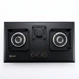 Builtron Black 11 Built-In Gas Hob 3 Burner with Auto Ignition and Cast Iron Burners in Pakistan