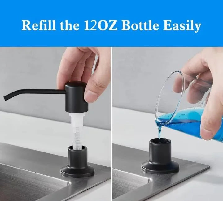 Lifestyle 12 BK Double Bowl Kitchen Sink | Stainless Steel | Glass Washer + Soap Dispenser