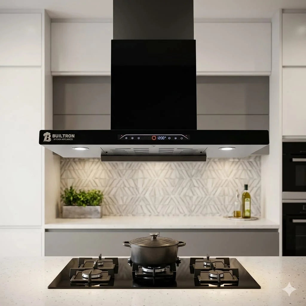 Range Hood Thunder T-Shape Double Glass Kitchen Hood Pakistan